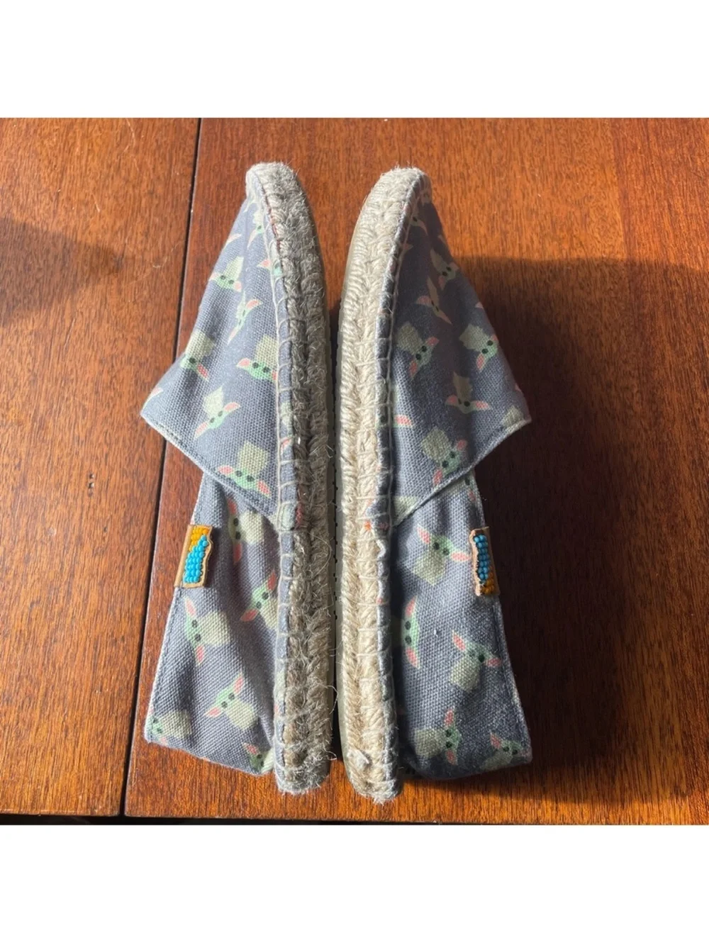 Ubuntu Star Wars The Child Grogu Mandalorian Slip On Espadrilles Womens Size 8.5